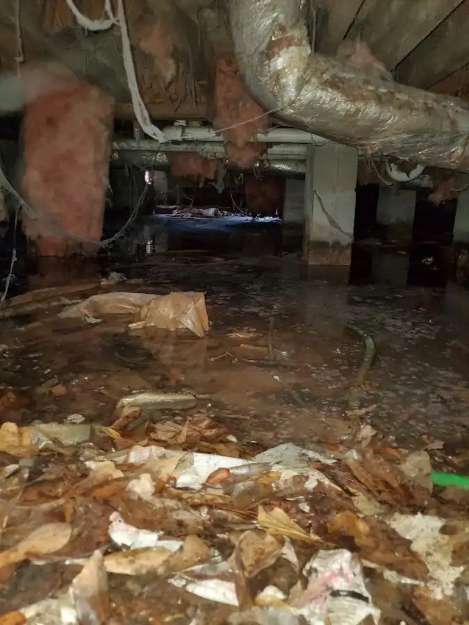 Crawl space flood assessment for Commercial Water Damage Restoration in Alpena